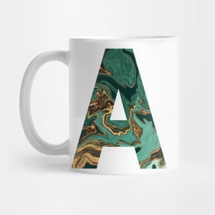 A Letter Marble Pattern Mug